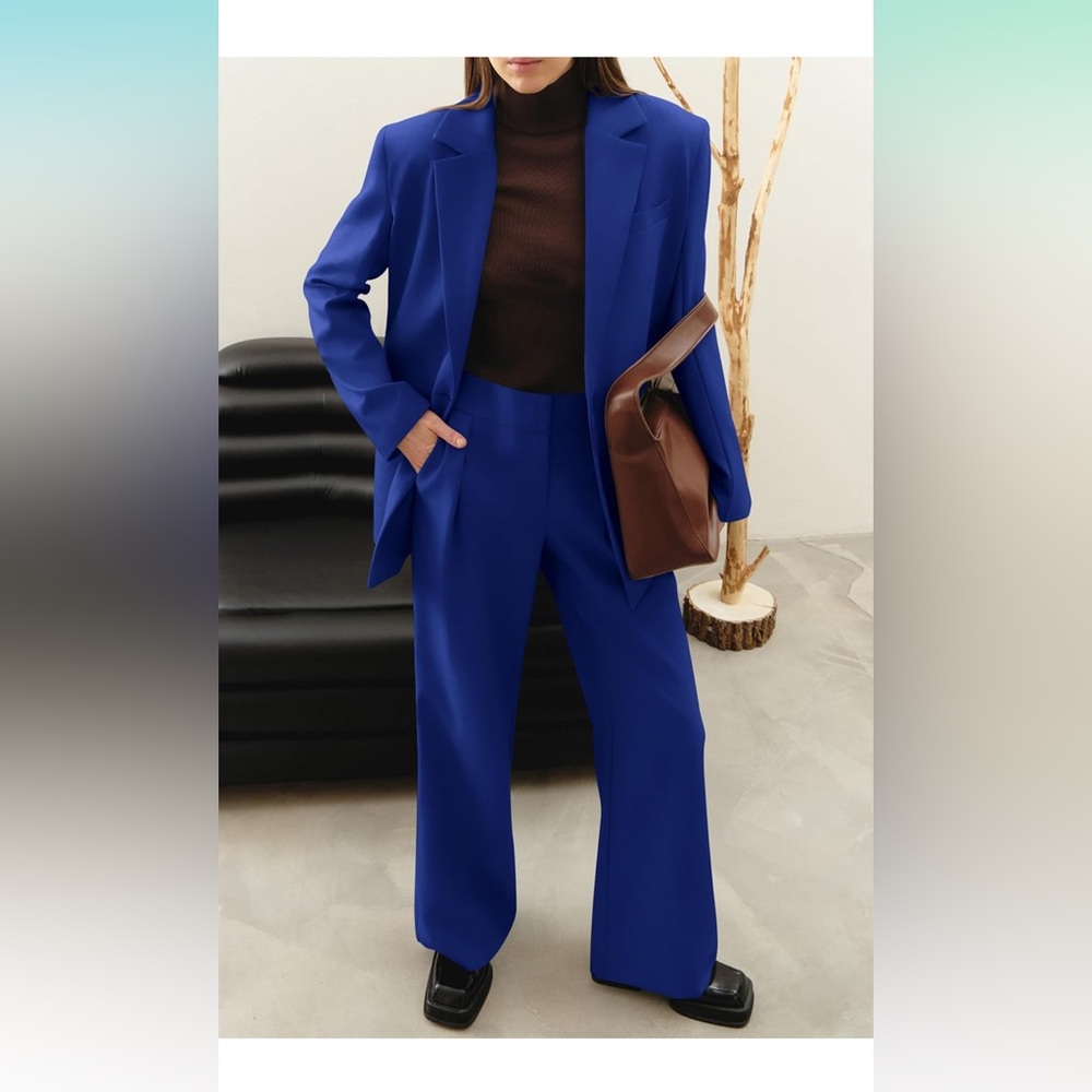 Royal blue Suit set